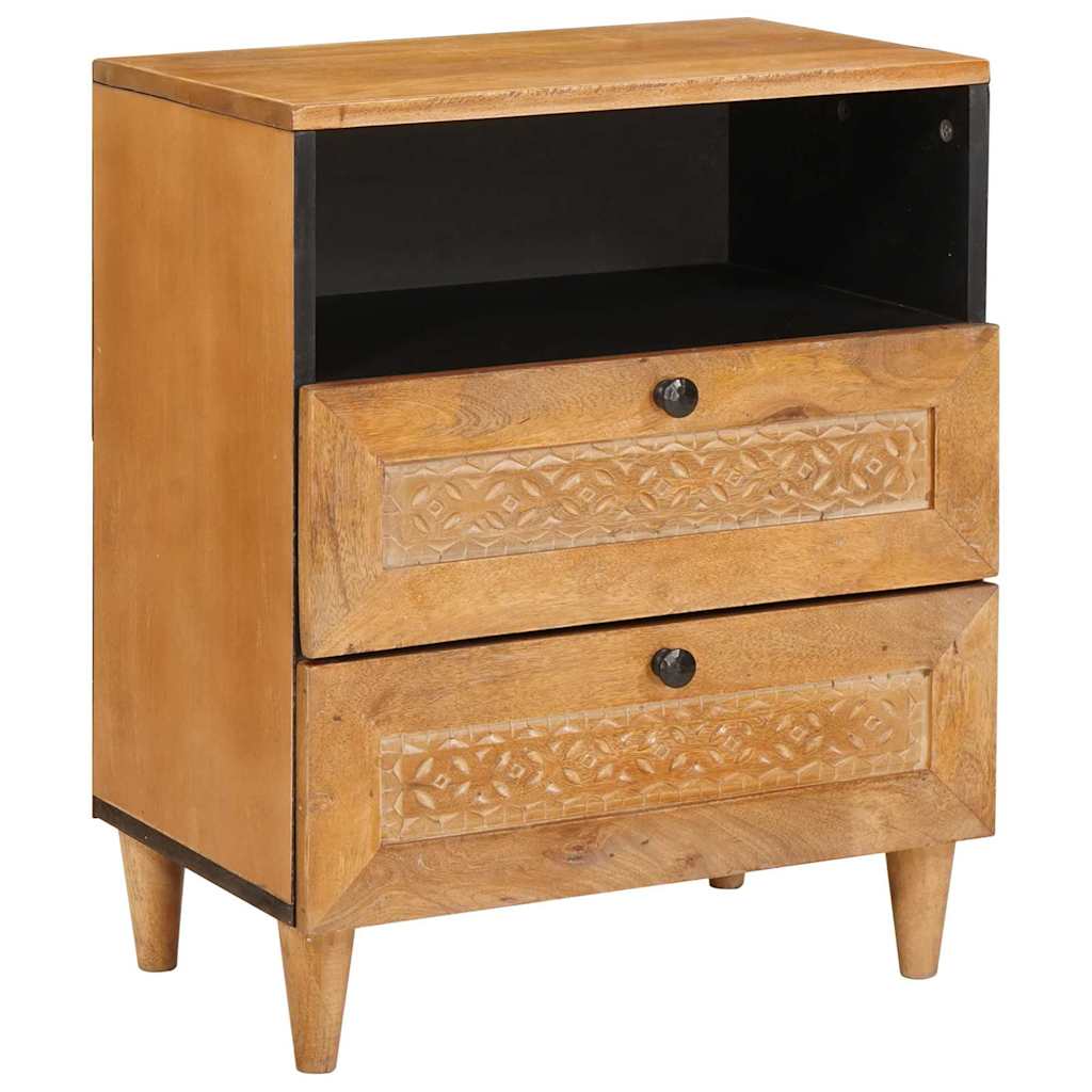Nightstand Light Brown 50 x 33 x 62 cm Particleboard