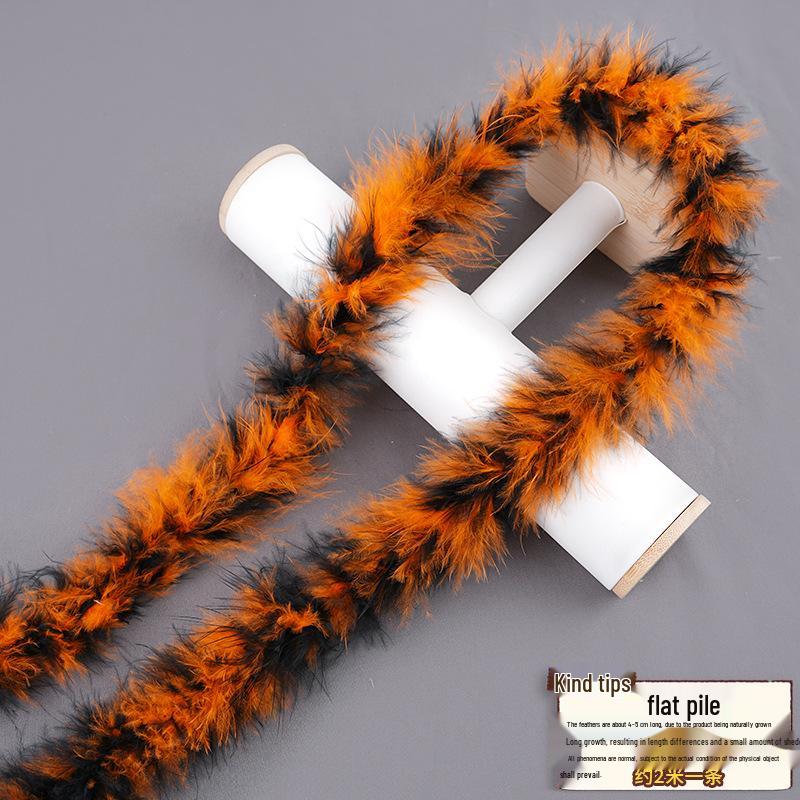 Colorful Turkey Feather Strips for DIY Crafts and Christmas Decorations