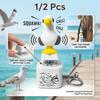 1/2Pcs Mine Seagull Keycap Keychain Luminous Sounding Stress Relief Creative Fidget Toy Portable Electronic Pendant For Adult