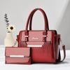 Mother-in-law Bag Crocodile Pattern Bright Leather Two-piece Set Women's Crossbody Bag Korean Version Handbag Shoulder Bag Handbag