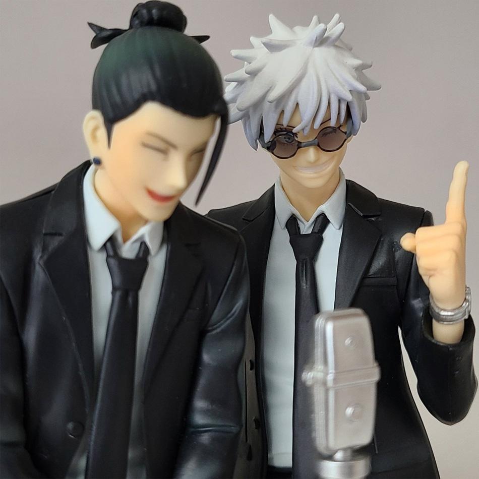 Jjk 17Cm Anime Figure Geto Suguru Gojo Satoru Action Figure Geto Suguru Gojo Satoru Figurine Doll Pvc Model Collection Toy Gifts