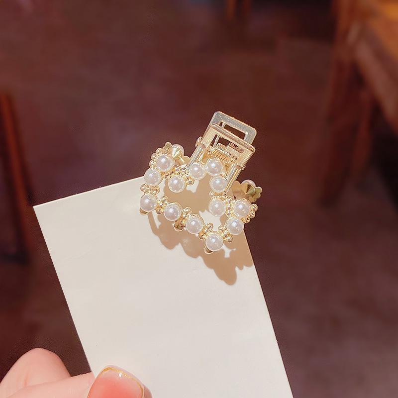 Celebrity Pearl Hair Clip for Kids - Small Headdress and Bangs Accessory