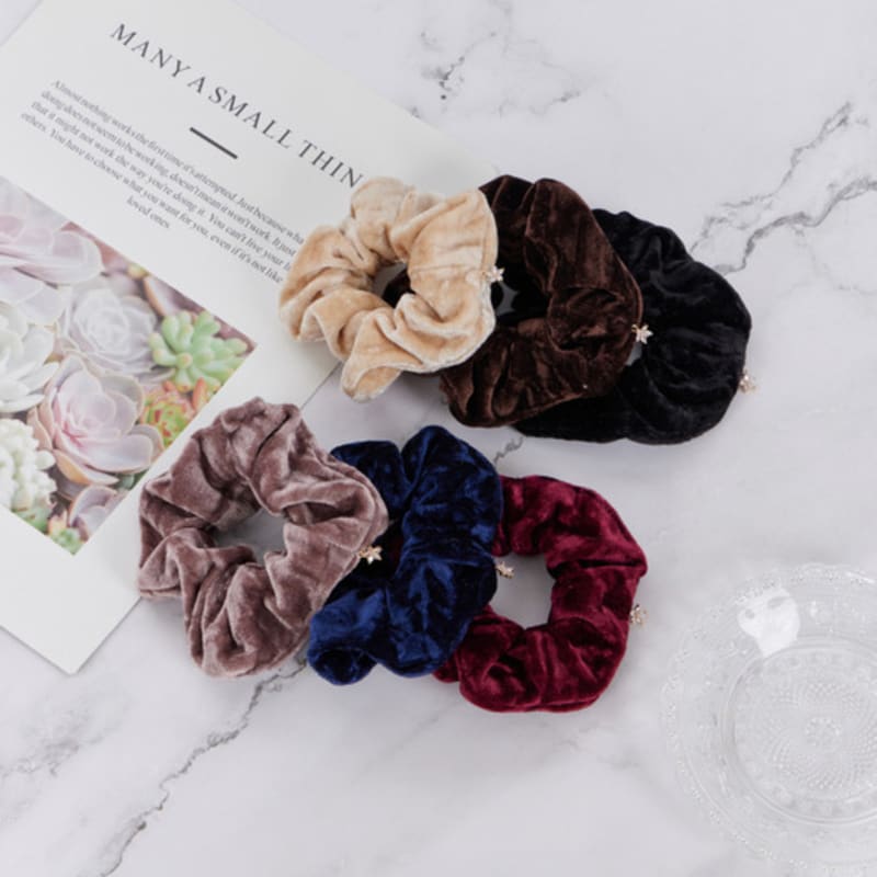 Maia Crystal Velvet Crunch Set of 6