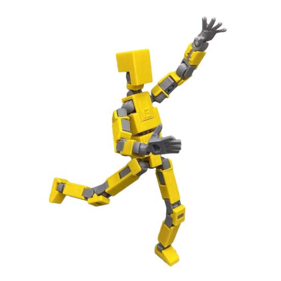 Joint Man Ornament 3D Printed Moveable Joints Different Posture Robort Toy Human Figurine Home Office Desktop Ornament