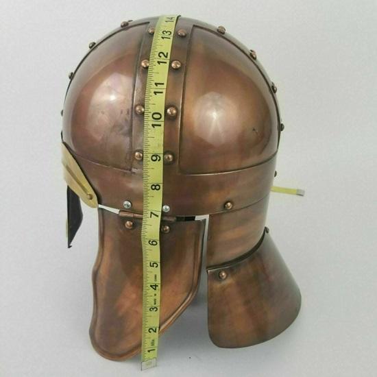 Medieval Viking Nasal Helmet 18 Gauge Armor Warrior Helmet LARP Halloween Helmet Best For Gift