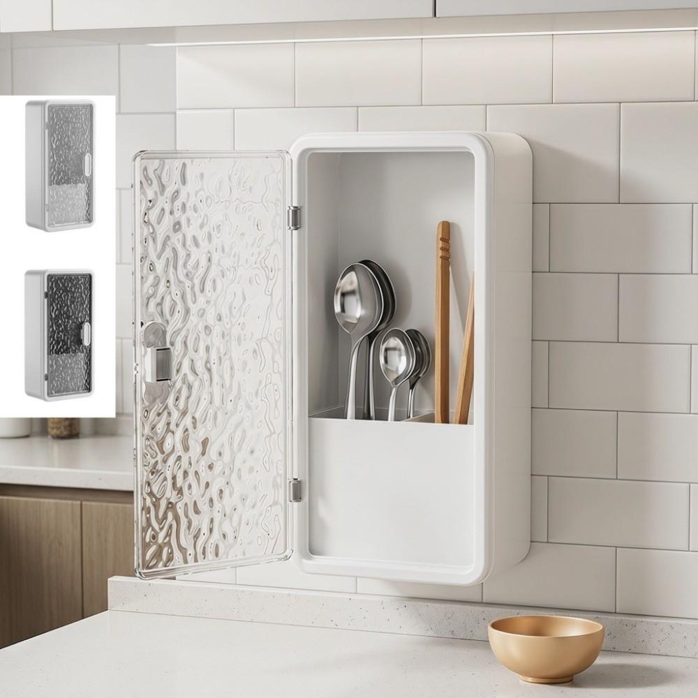 Punching-free Toothbrush Storage Box Multi-functional Bathroom Storage Rack Bathroom