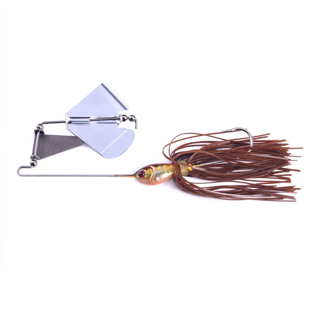 1 шт., спиннербейты Hengjia, 16 г, с юбкой, лезвием, рыболовная приманка, ложка коричневый