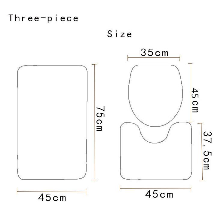 4Pcs Marble Pattern Waterproof Polyester Shower Curtain Pedestal Rug Lid Toilet Cover Bath Mat Set