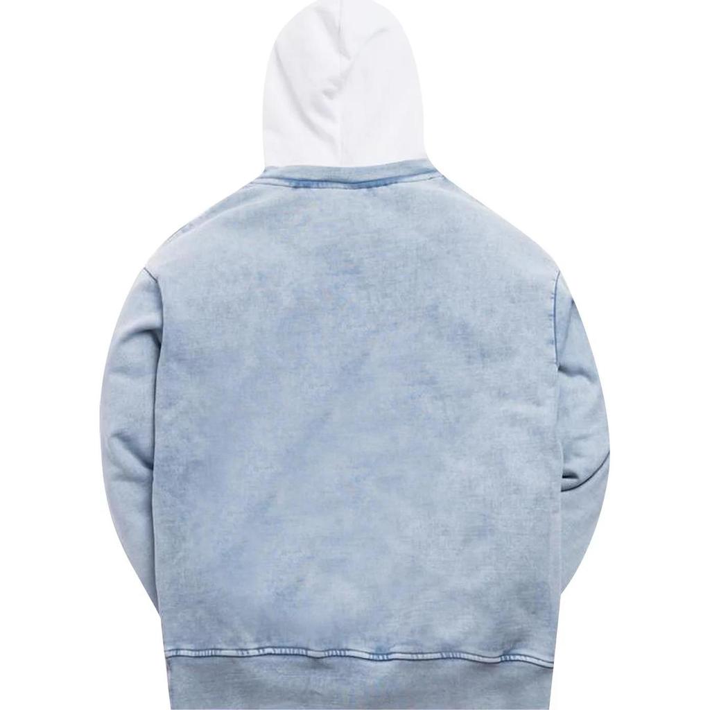Kith Two Tone Indigo Hoodie Light Indigo Unisex Tops Blue KH2322-402