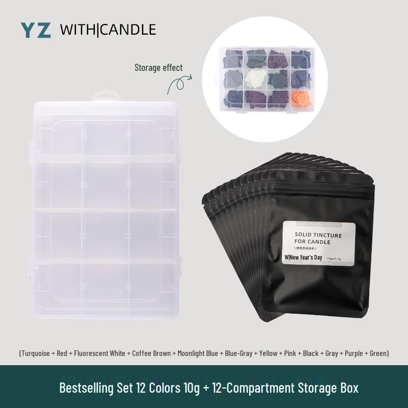 High-Concentration DIY Candle Pigment: Solid Pigment for Easy and Strong Wax Coloration