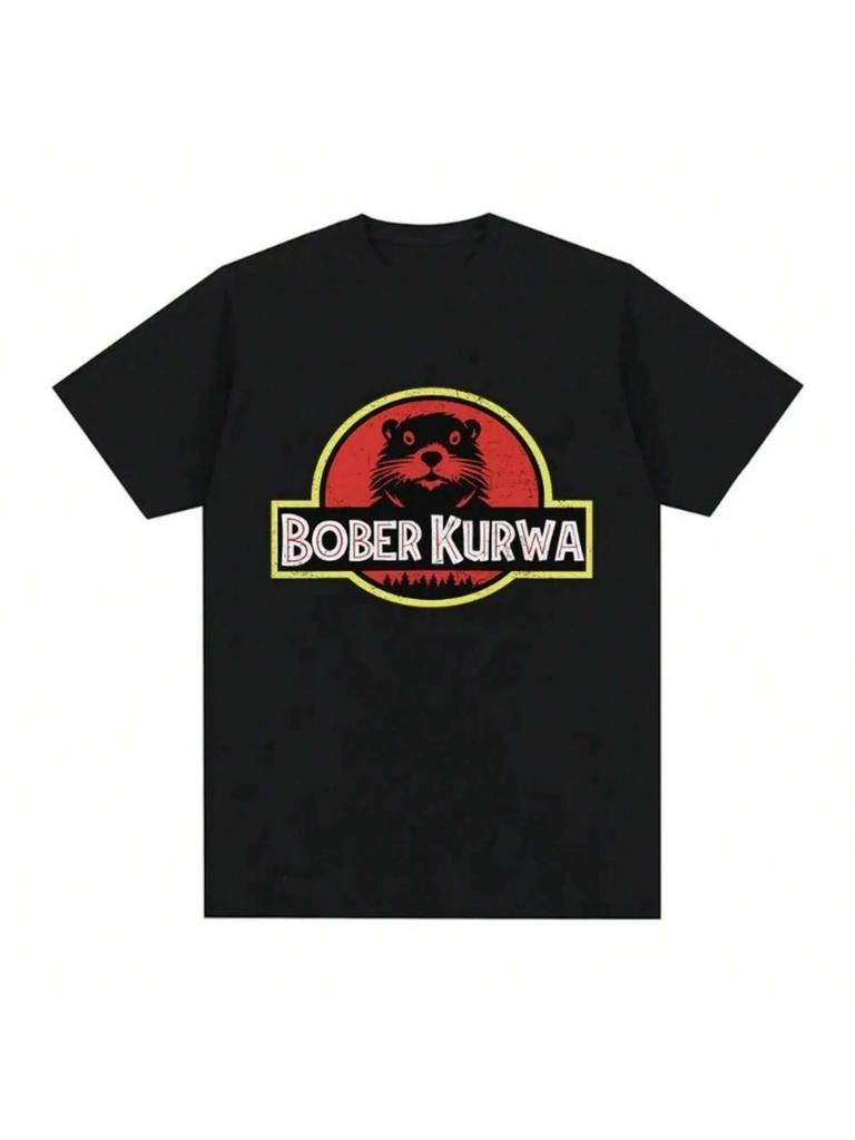 Bober Kurwa Bobr Funny Meme Graphic T-Shirt 's Fashion Hip Hop Short Sleeve Loose T-Shirts 100% Cotton Cozy T Shirts