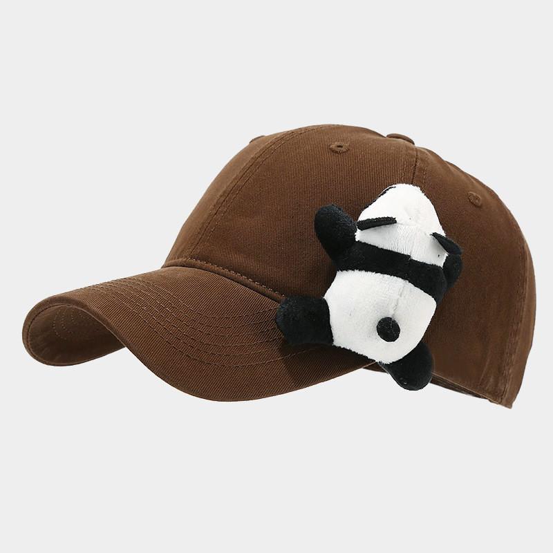 Cartoon Panda Baseball Cap With Sun Protection And Breathable Cotton For Casual Wear