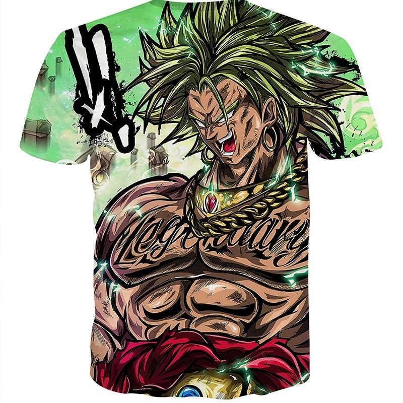 Super Saiyan Broli Printed Men's Fashion Short Sleeve T-Shirt Dragon Z T-shirts