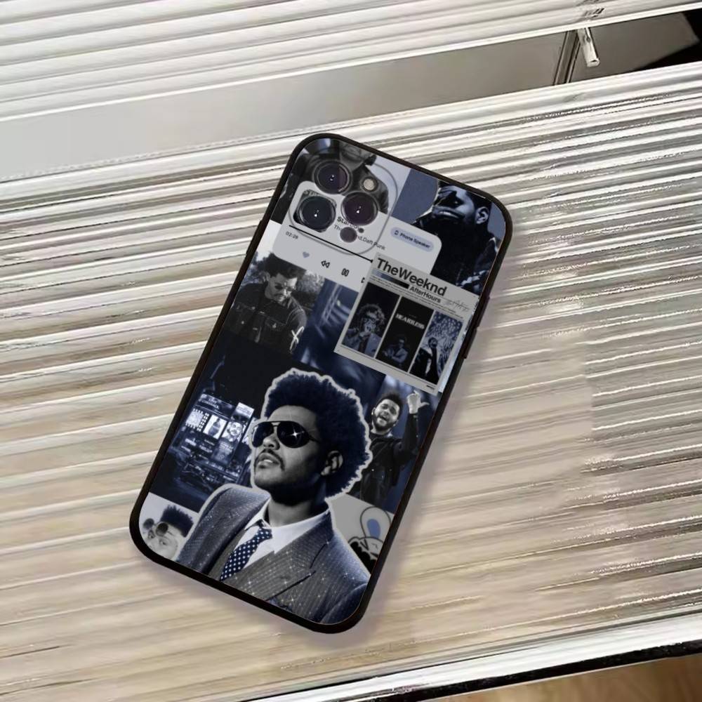 T-THE Weekend Singer Phone Case For iPhone 17,16,15,14,13,12,11 Plus,Pro Max,XS,Soft Silicone Black Cover