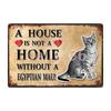 [ Kelly66 ] Pets Cat Bombay Siamese Burmese Birman Abyssinian Metal Sign Home Decor Bar Wall Art Painting 20*30 CM Size Dy147