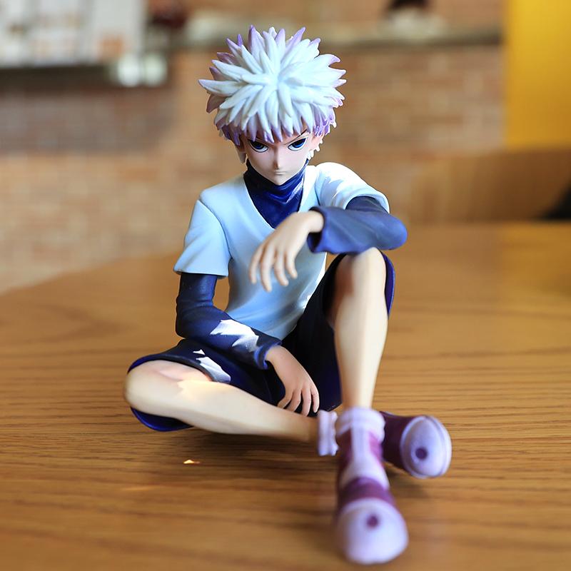 In Stock Full-Time Hunter Pg Gon Freecss And Killua Zaoldyeck Sitting Model Collect Ornaments Anime Action Figures Boy Gift Toys