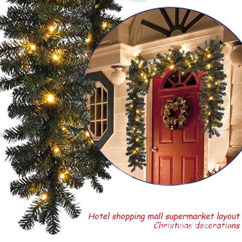 2.7m PVC Christmas Rattan Christmas Decoration Crypto Christmas Rattan Christmas Door Rattan Pendant Big Tree Rattan