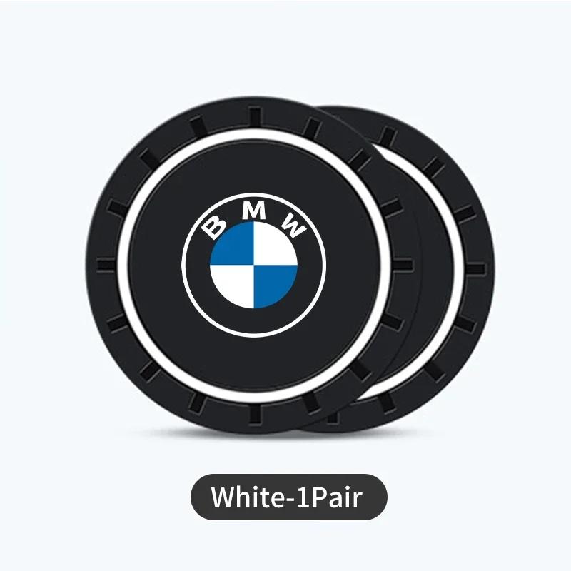 

New Silicone Coaster Car Cup Mat Non-Slip Waterproof Slot Pads For BMW E87 E70 E91 E30 G20 E92 E93 E60 E46 E90 G30 E53 X1