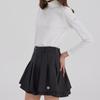 GOXO Charcoal Two Layer Skirt Metal Heart