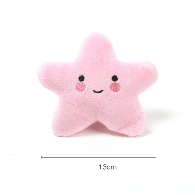 Mini Zabawki dla Zwierząt Pluszowa Rozgwiazda Pięcioramienna Urocza Miękka Wygodna Odporna na Zużycie i Trwała Produkty dla Zwierząt Zabawki dla Psa Teddy