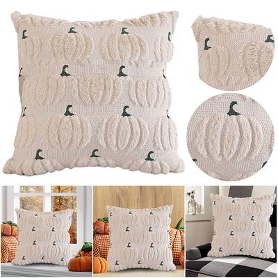 Halloween Pumpkin Pillow Covers Fall Decorative Throw Pillow Covers Soft Plush Pillow Case Cushion Cover for Home Decor