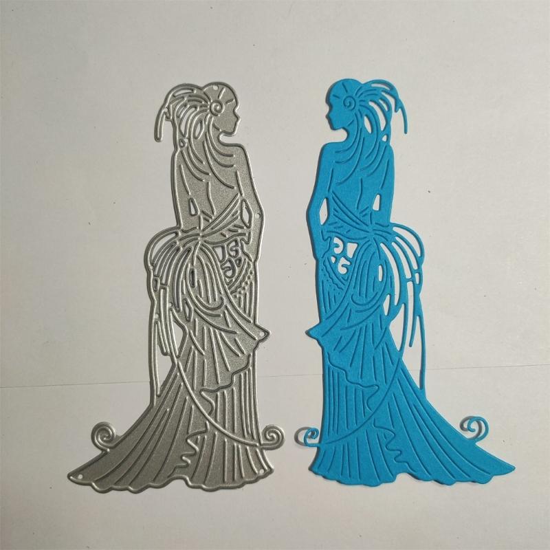 Dancing Girl Metal Cutting Dies Scrapbooking Stencils Die Cuts Card Embossing DIY Album Photo Template Molds Decorations