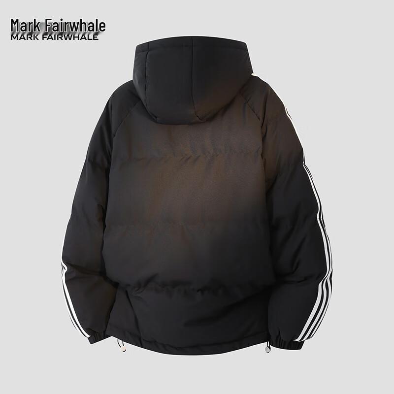 Mark Fairwhale Herren Kapuzenjacke mit drei Streifen, wattiert