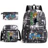 Anime The Seven Deadly Sins School Backpack Set with Shoulder Bag Pencil Case for Kids Teens Daily Bookbag