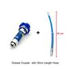 Grease Coupler Lock Clamp Type Grease Nozzle Hose Kit High-Pressure Grease Gun Coupling End Connector Lock on Tool Accessories