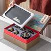 Hand painted distant mountain lifting beam teapot kung fu tea set teacup tea tray gift box hardcover high-end business souvenir