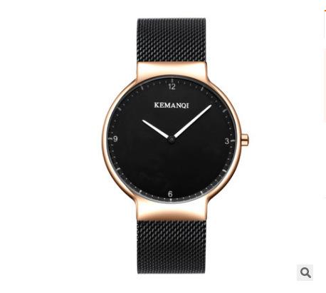 Thin Men'S Watch, Two-Pin Steel Belt Waterproof Quartz Watch, Couple Watch