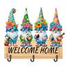 Wooden Diamond Art Hanging Hooks with 3 Hooks Rhinestone Painting Coat Hook Welcome Home Dog DIY Diamond Painting Art Hooks