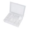 140pcs Dual System Form Extension False Nail Tips Nail Art Tips UV Gel DIY 12 Sizes with Lines