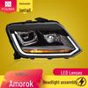 Volkswagen Amarok Pickup LED Projector Headlights: Low/High Trim Compatibility