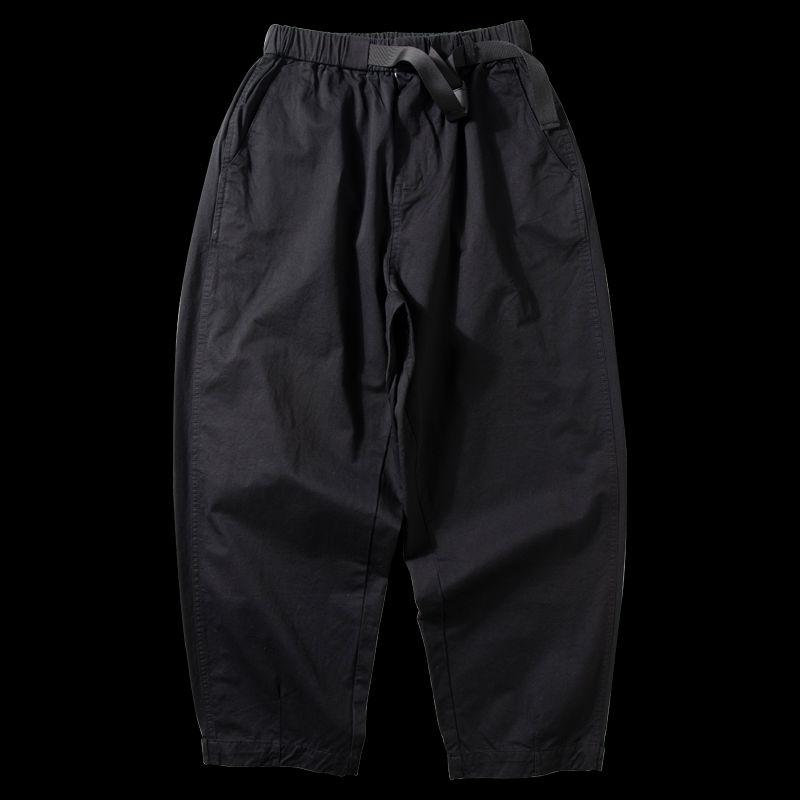Youth Cotton Japanese-Style Retro Handsome Casual Wide-Leg Pants