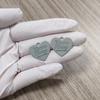 10Pcs Metal Heart Pendants Charms Dog Tags Candy Color for Bracelet Earrings Necklace DIY Jewelry Making Accessories Supplies