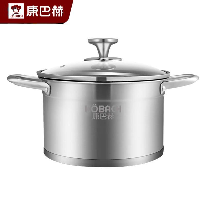 Kangbach 304 Stainless Steel Soup/Stew Pot with Visible Lid