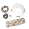 Sprocket Chain Kit 410 Drive Sprocket 13T Gear 114 Links Chain Flywheel Steel Multi Purpose Combo Set for Scooter Bikes ATV