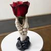 Holding Rose Skeleton Hand Candle Holder Halloween Votive Tealight Candle Stand Candlestick Decoration Table Centerpiece Ornament