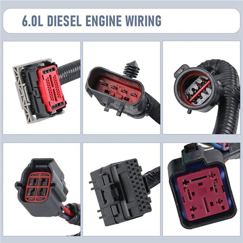 A84X-For Ford Super Duty 6.0L 2005-2007 Diesel Engine Wiring Harness 5C3Z-12B637-BA 5C3Z12B637BA