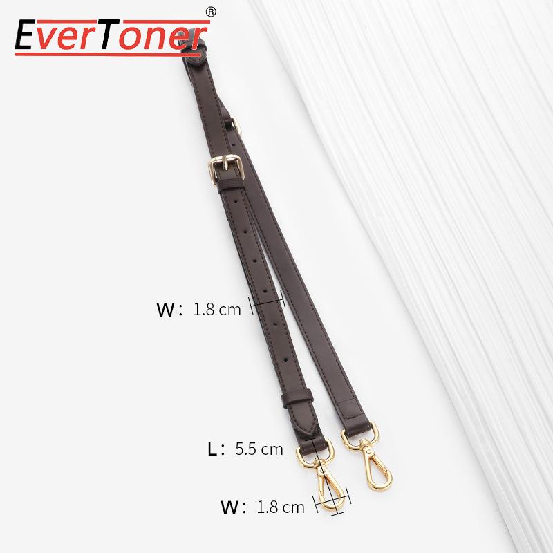 EverToner Dark Brown Handbag Leather Strap For L- Spee-dy 20/25/30 Bag Crossbody Bag Accessories