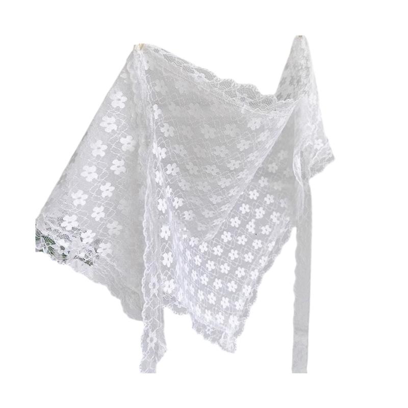 Вышитый платок для волос Кружевная бандана Реквизит для фото Кружевной тюрбан для взрослых и детей Вышитый головной убор в стиле балеткор