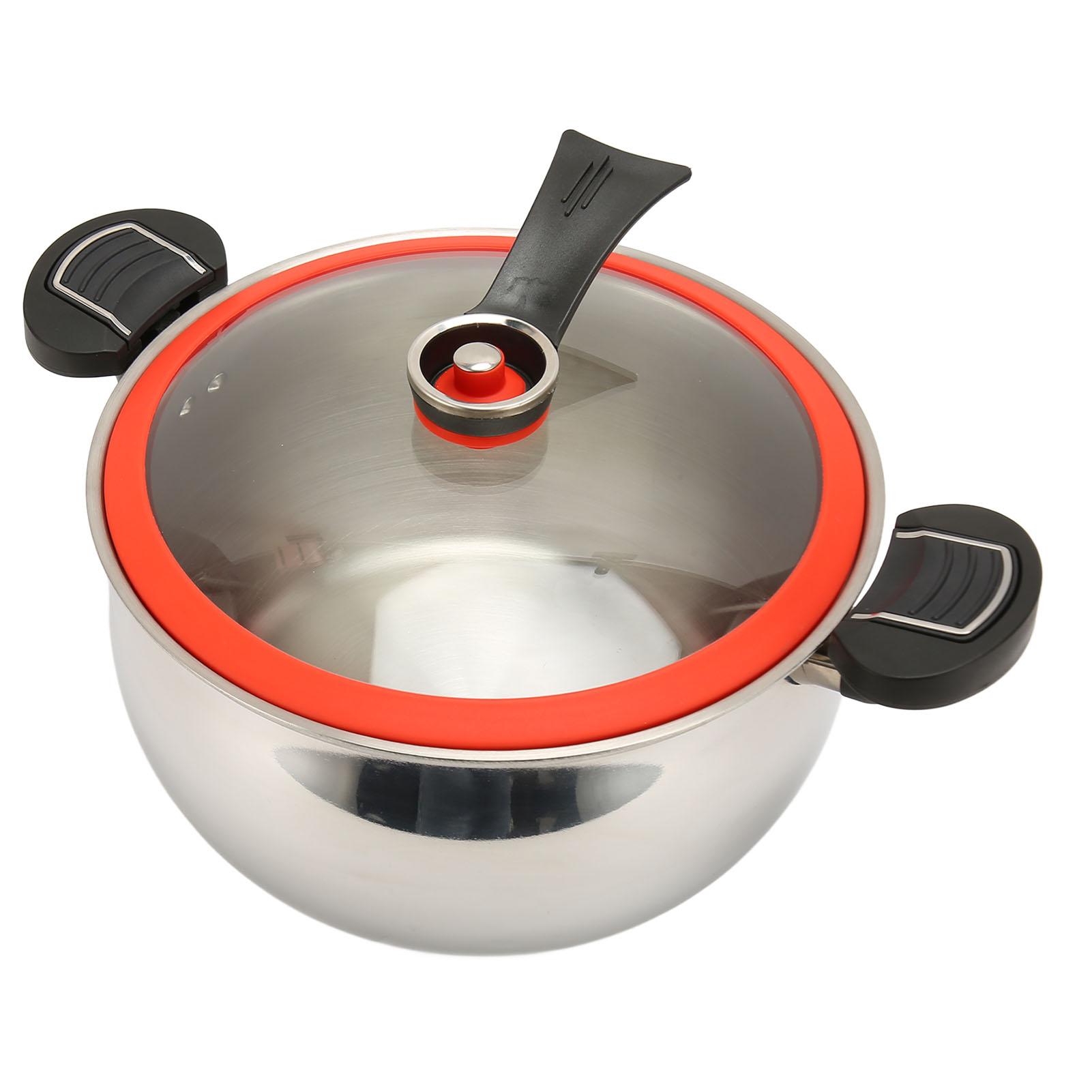 Konnwei 7L Kitchen Micro Pressure Cooker Stainless Steel Pressure Cooker Household Soup Meat Pot For Induction Cooker Gas Range