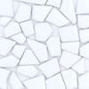 Ceramics Mosaic Tiles Multicolored Glass Mosaic Tiles White Mosaic Tiles Small Tiles  for DIY