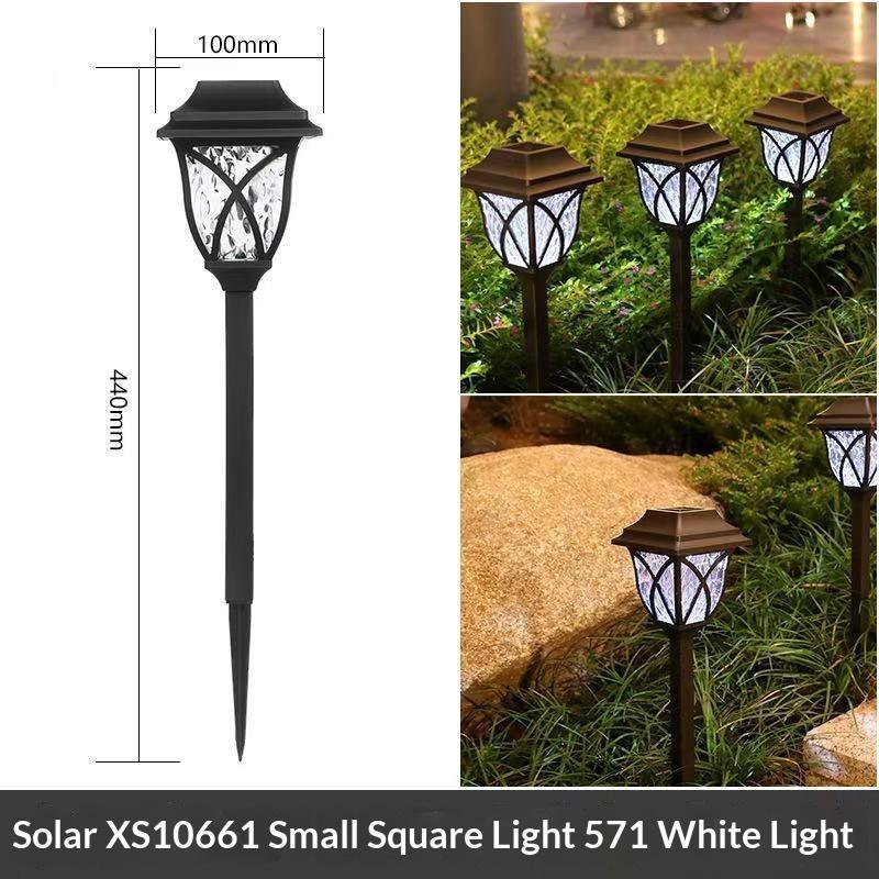 Led Solar Lawn Lights Outdoor Lamp Waterproof Warm Light Garden Courtyard For Walkway Path Villa Landscape Lights 1Pc