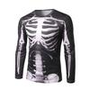 Men's T Shirt Tee Halloween Shirt Graphic Skeleton Crew Neck Clothing Apparel 3D Print Street Daily Holiday Vacation Going Out Long Sleeve