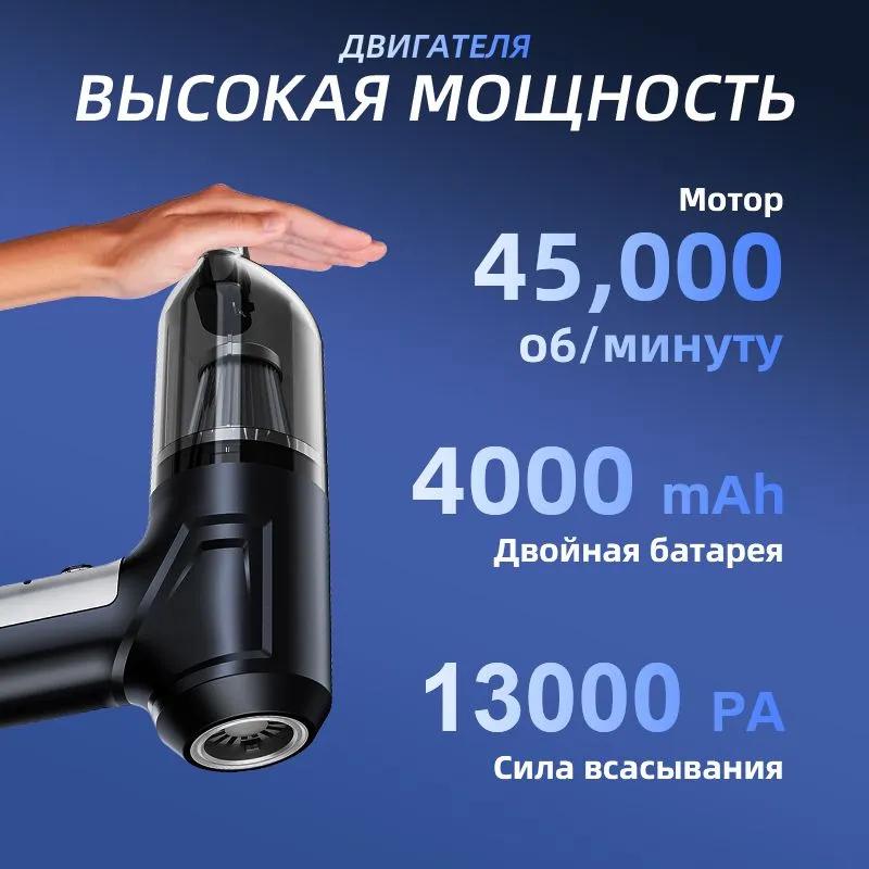 A vacuum cleaner for a wireless powerful / manual portable mini vacuum cleaner for a car, at home, kitchen and office.