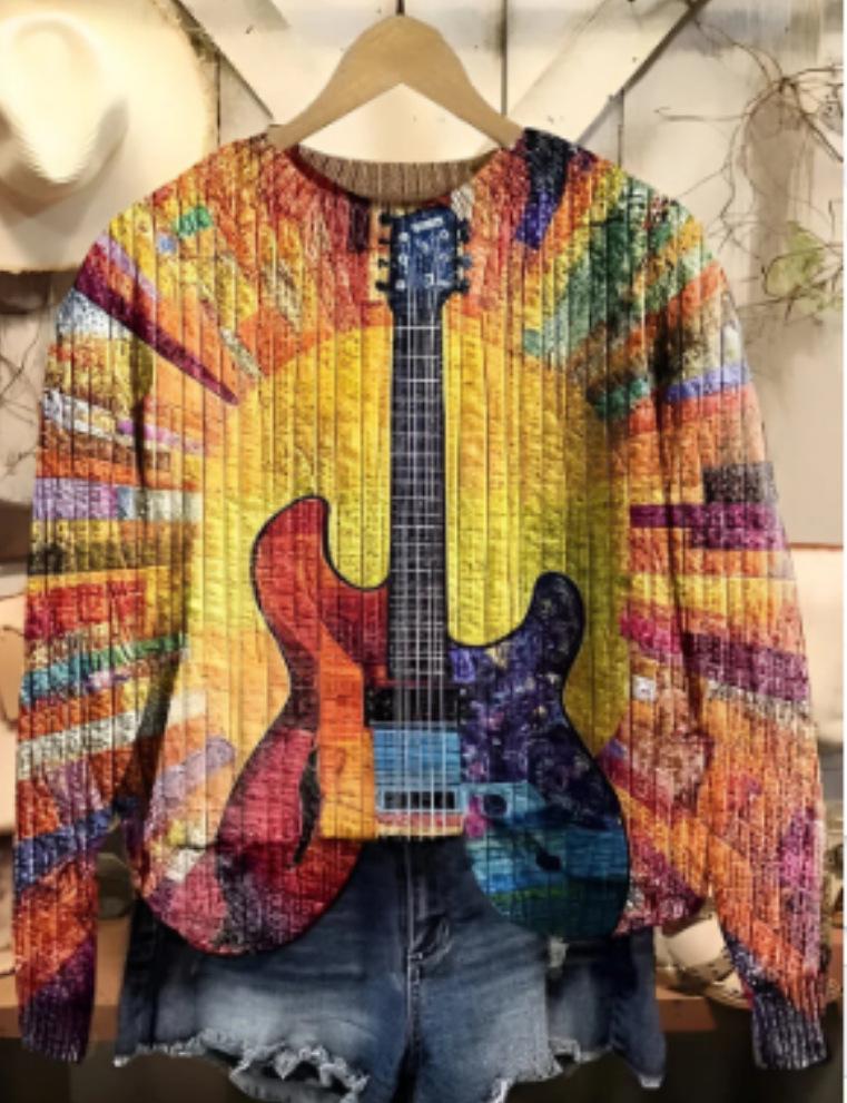 Autumn and winter high street printing retro printing sweater men's and women's same loose hooded pullover sweater