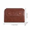 Multi-Functional Soft Leather Korean Wallet Multi-Card Slot PU Coin Purse Solid Color Compact Card Holder Daily