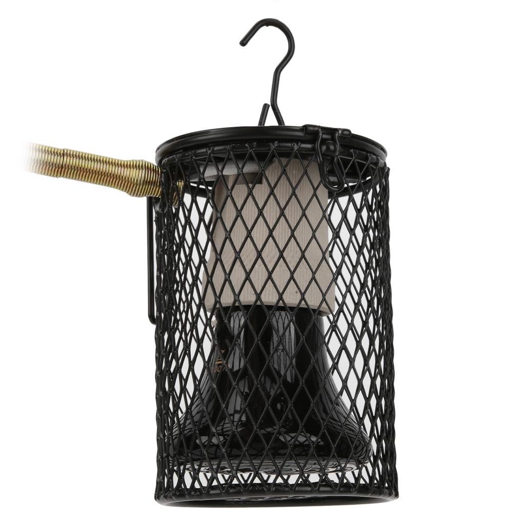 E27 Reptile Heating Lamp Kit Black Ceramic Heat Emitter Kit for Turtles Lizards Coop 100WUS Plug